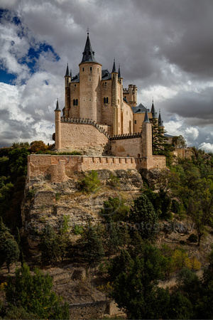 Alcazar of Segovia and Clouds