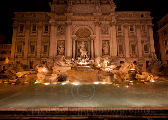 Rome - Trevi Fountain Before Dawn