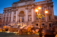 Rome - Trevi Fountain and Lamp