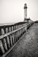 Pigeon Point Fence and Lighthouse