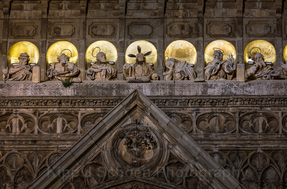 Toledo Cathedral Illuminated Jesus and the Apostles