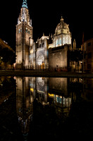 Toledo Cathedral Night Reflections