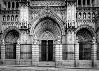Toledo Cathedral Front in BW