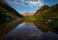 Maroon Bells Cloudy Reflections