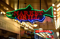 Pike Place Market Neon Fish Sign