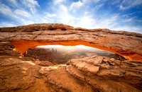Mesa Arch Wide Angle and Clouds